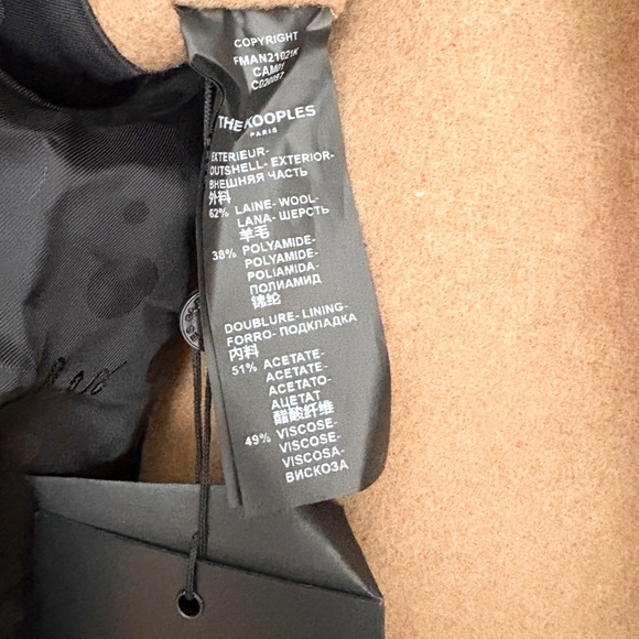 The kooples wool blend oversized belted coat - Picture 4 of 15